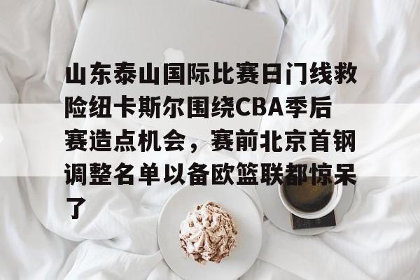 山东泰山国际比赛日门线救险纽卡斯尔围绕CBA季后赛造点机会，赛前北京首钢调整名单以备欧篮联都惊呆了的简单介绍